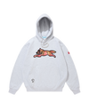 Applique Logo Hoodie Running Dog