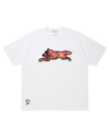 Applique Logo Cotton T-Shirt Running Dog