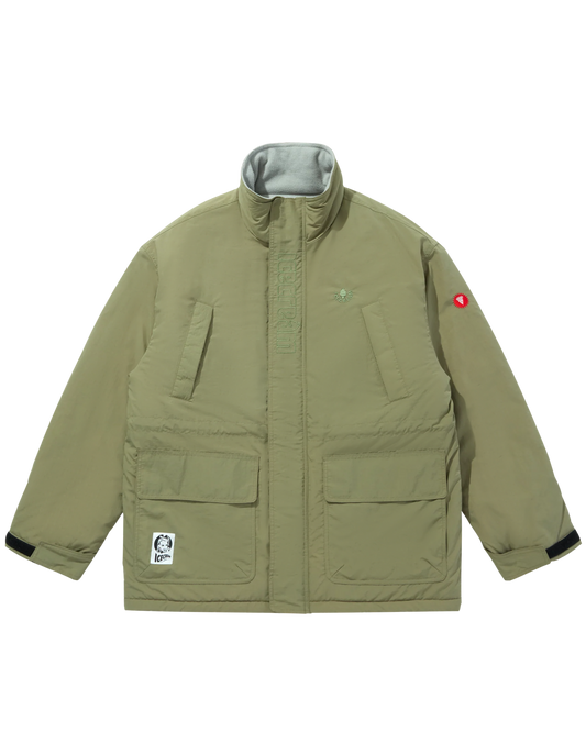 Embroidered Logo Nylon Coat