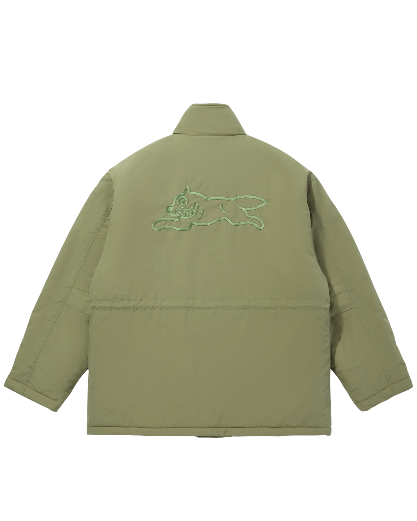 Embroidered Logo Nylon Coat