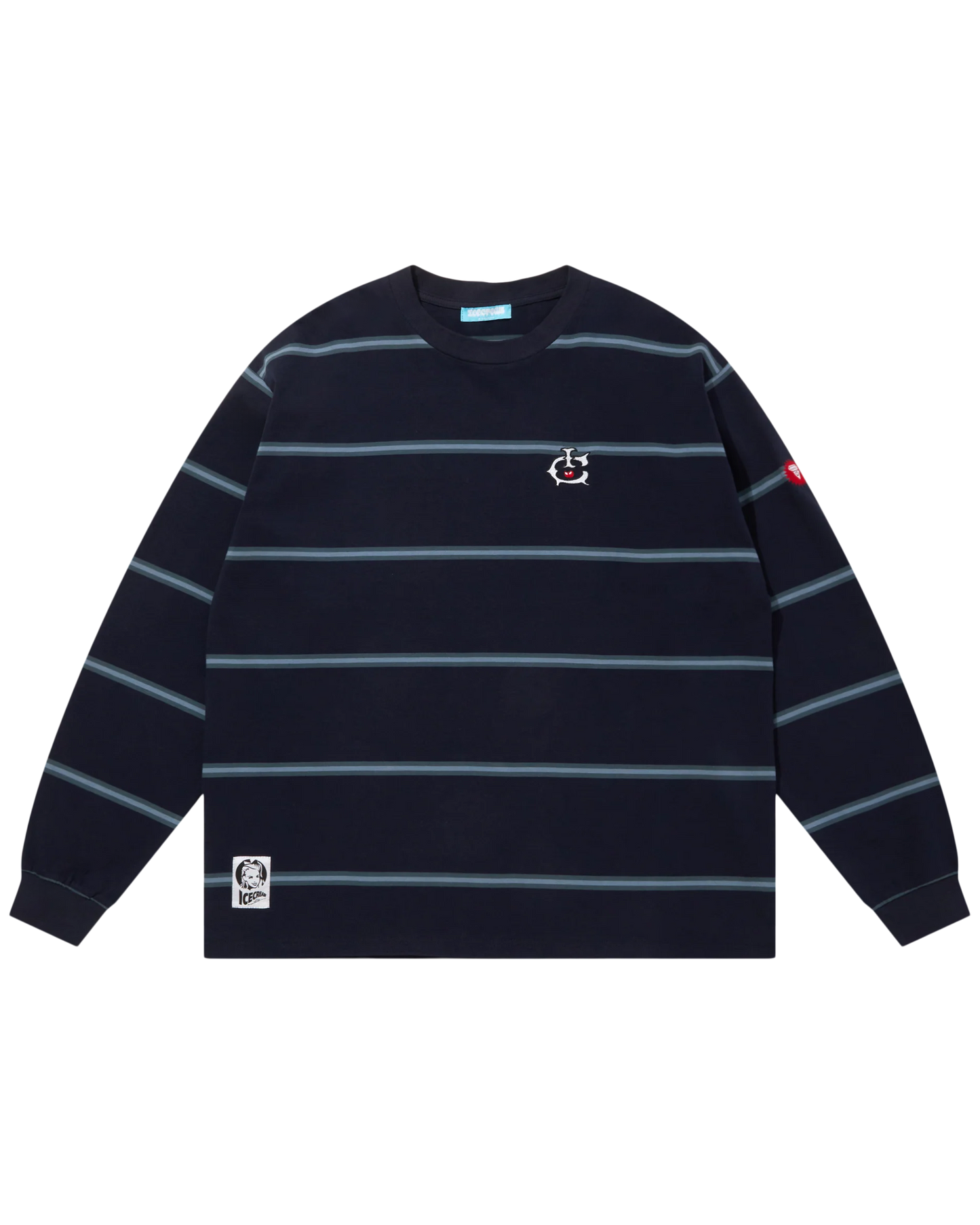 Cotton Border LS T-Shirt