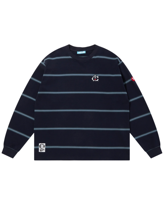 Cotton Border LS T-Shirt