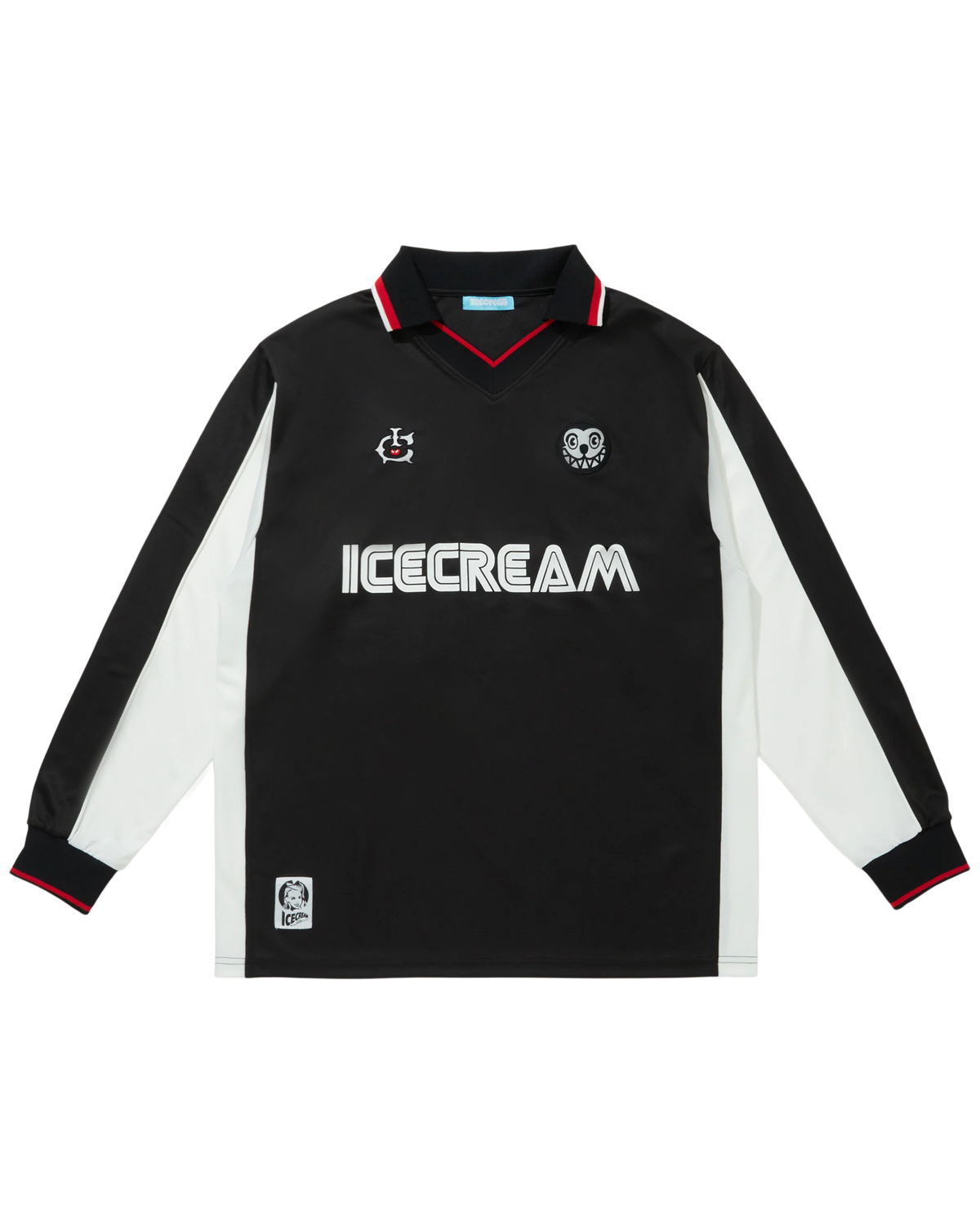 k*u様 ACCESS PEACE SYNTH L/S FOOTBALL SHI k*u様 ACCESS PEACE SYNTH L/S FOOTBALL SHI LS Football Shirt