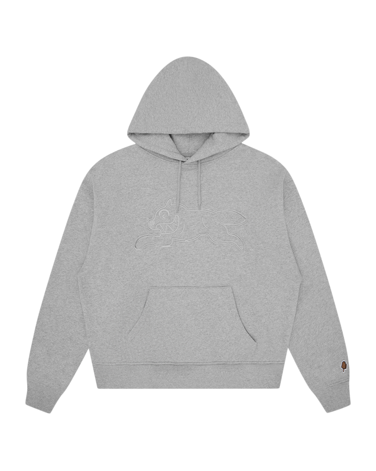 Applique Running Dog Popover Hood