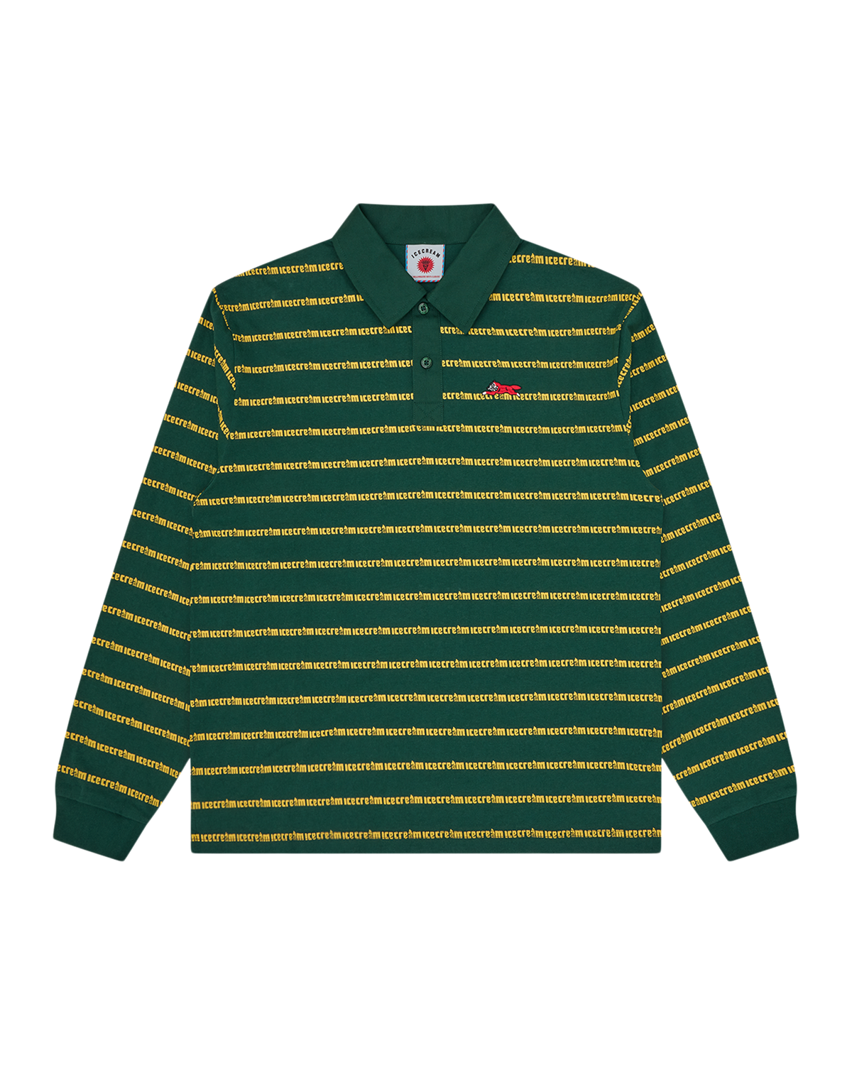 Running Dog Striped Rugby Shirt
