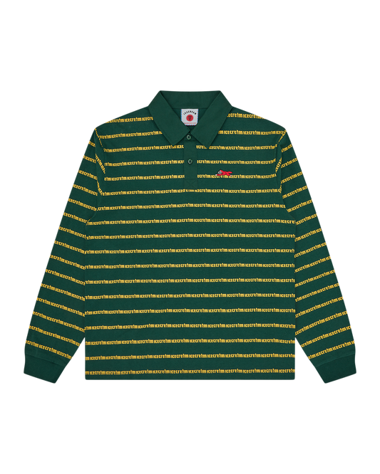 Running Dog Striped Rugby Shirt