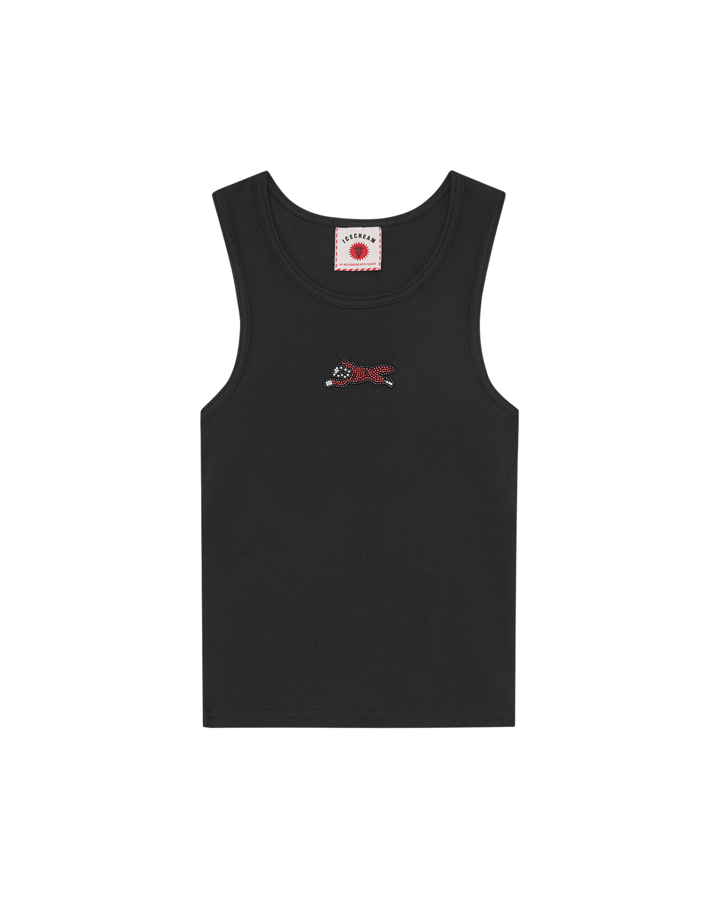 Womens Beaded Running Dog Ribbed Vest Top – Billionaire Boys