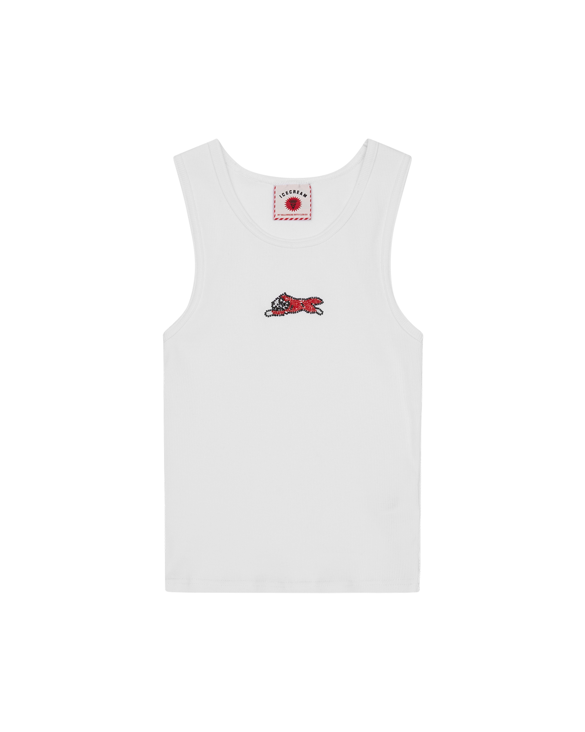 Womens Beaded Running Dog Ribbed Vest Top – Billionaire Boys