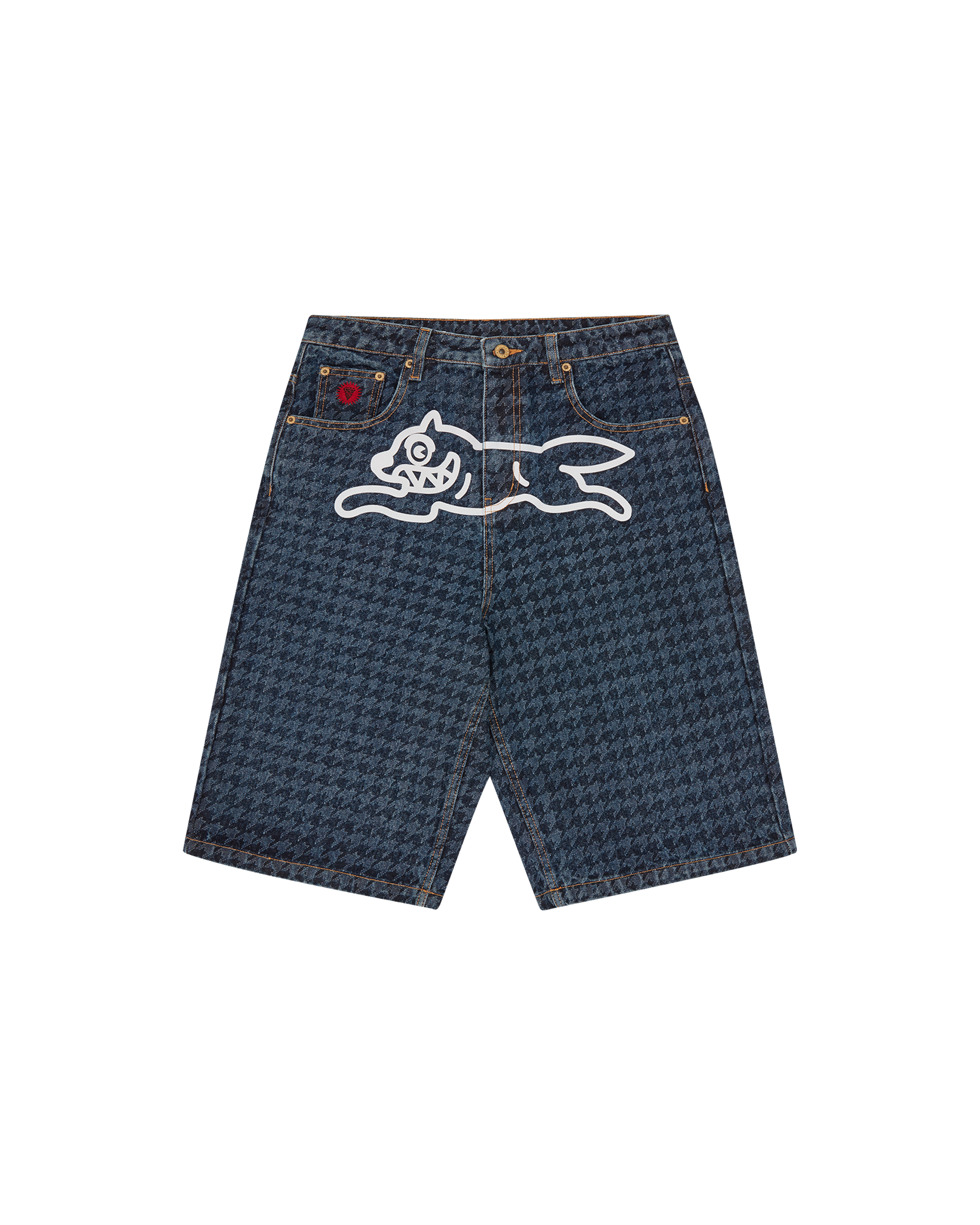 Womens Houndstooth Running Dog Jorts – Billionaire Boys Club