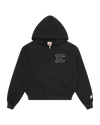 Womens Crystal Zip Through Hood