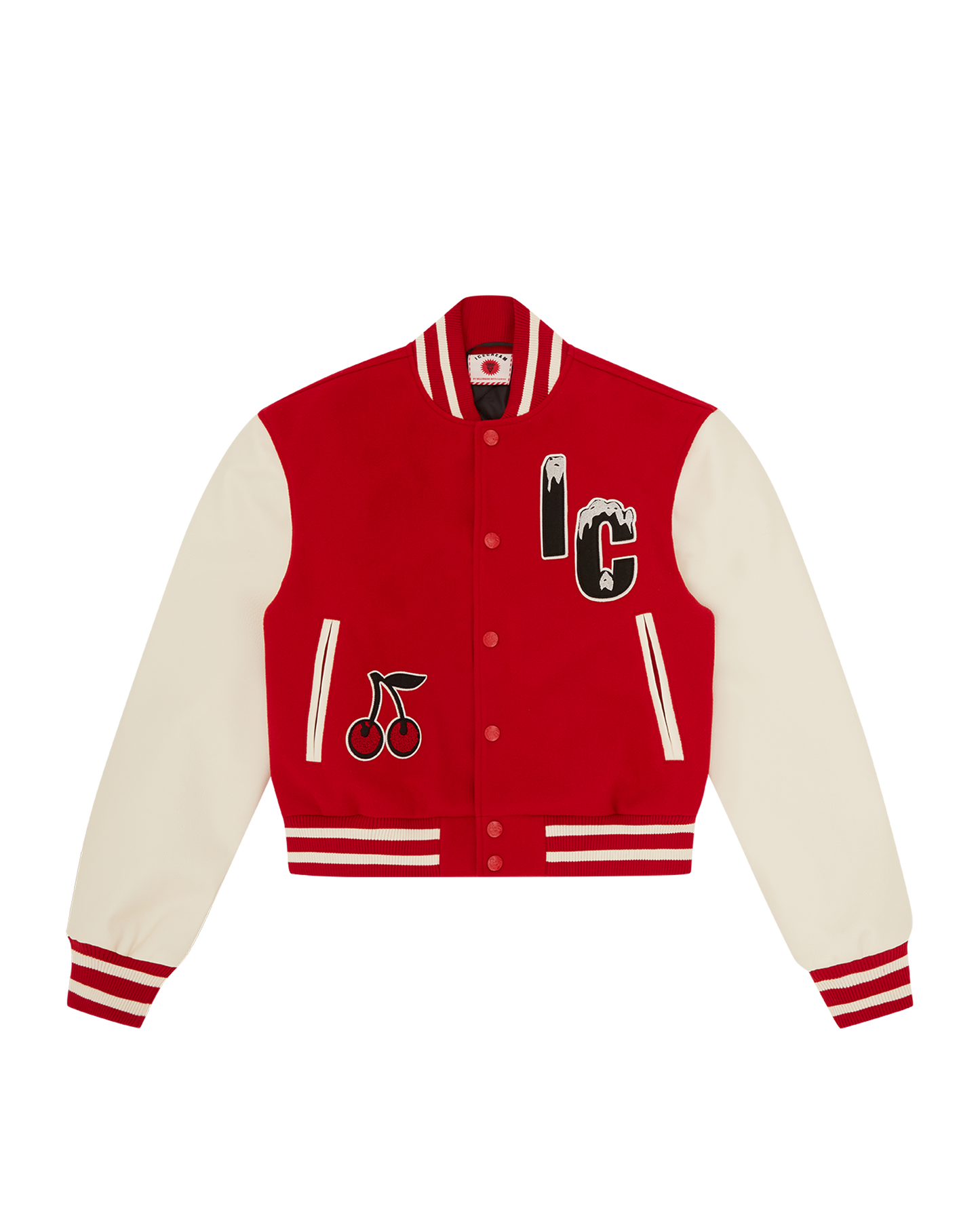 Womens Cherry Varsity Jacket