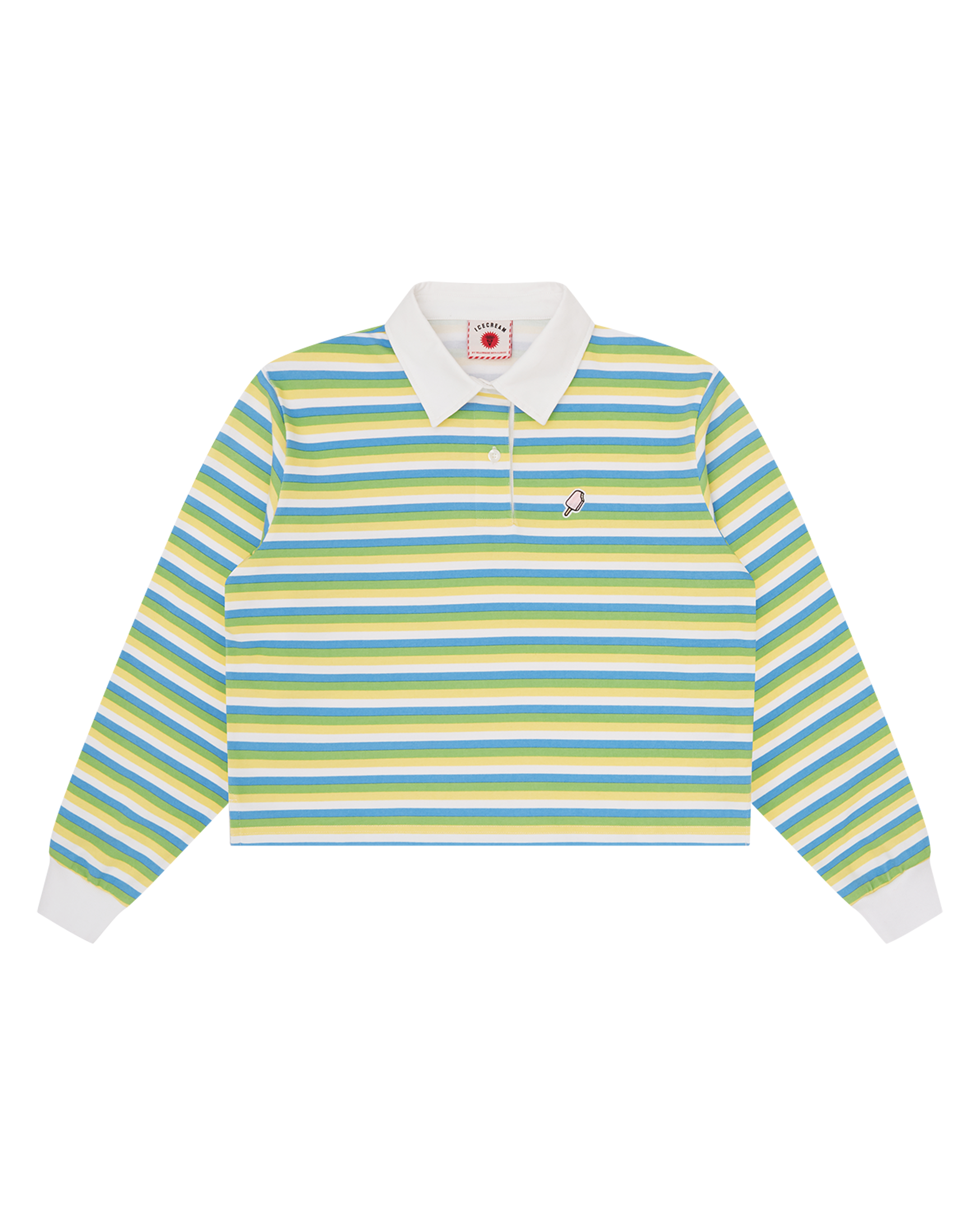 BELVET Striped Rugby Shirt 即完品 Rugby Shirt in Green Rugby Stripe – Citizens of Humanity