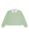 Womens Popsicle Striped Cropped Rugby Shirt