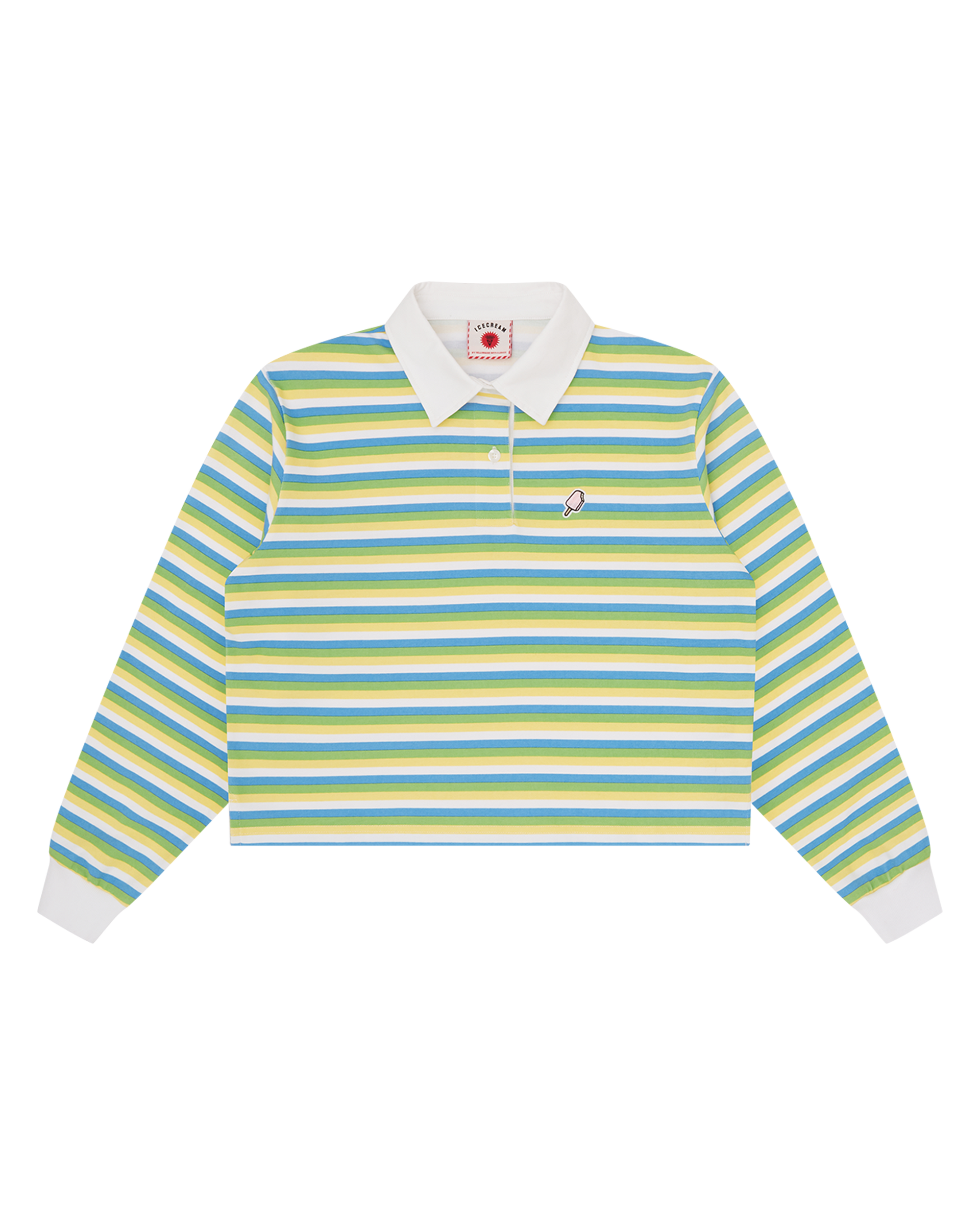 Womens Popsicle Striped Cropped Rugby Shirt – Billionaire Boys Club