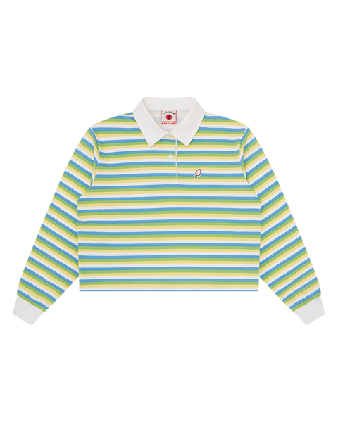 Womens Popsicle Striped Cropped Rugby Shirt – Billionaire Boys Club