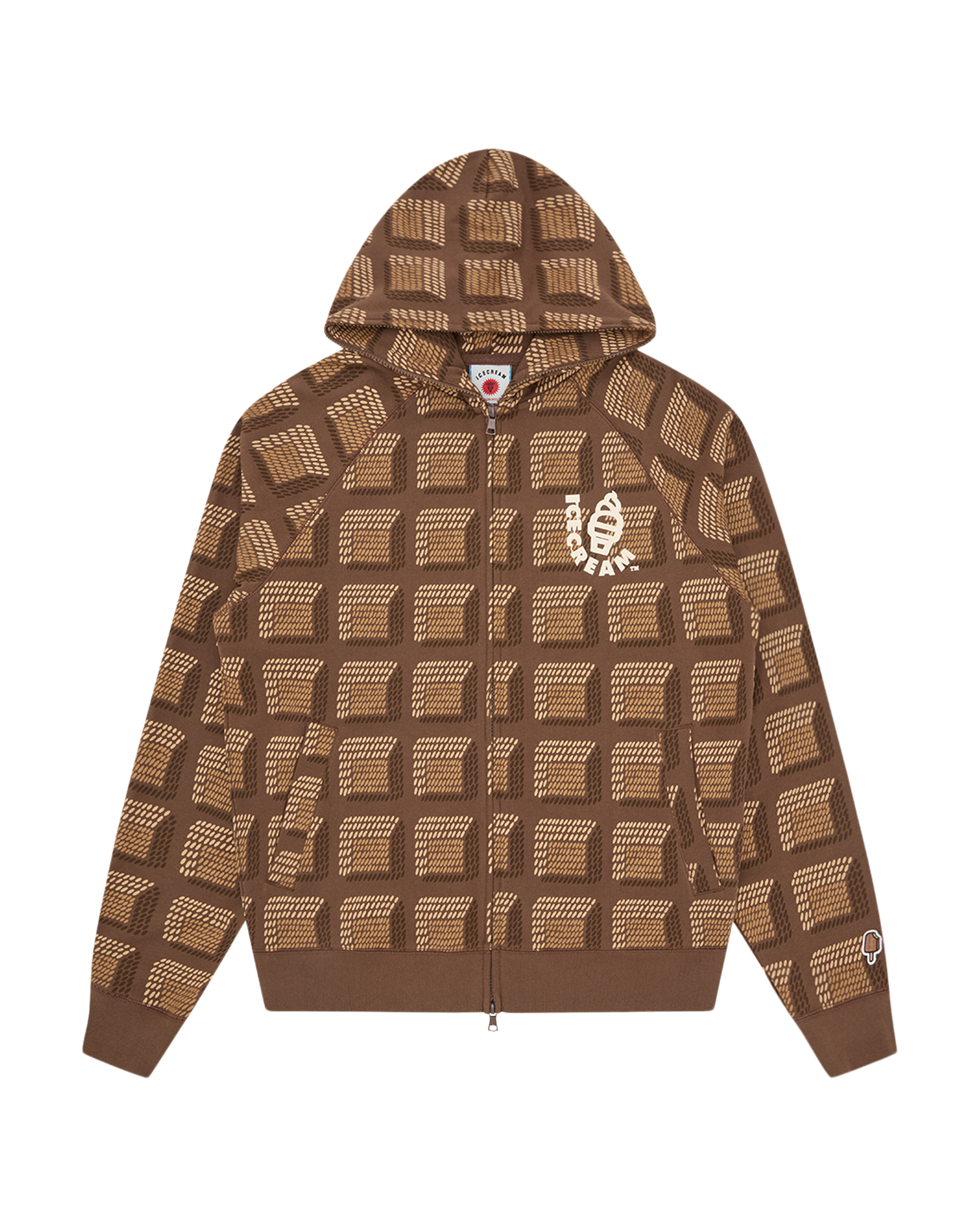 Chocolate Waffle Zip Through Hood – Billionaire Boys Club