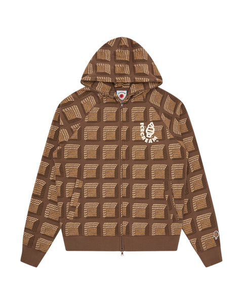 Chocolate Waffle Zip Through Hood – Billionaire Boys Club