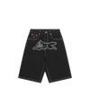 Womens Embroidered Running Dog Jorts