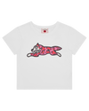 Womens Leopard Running Dog Baby Tee