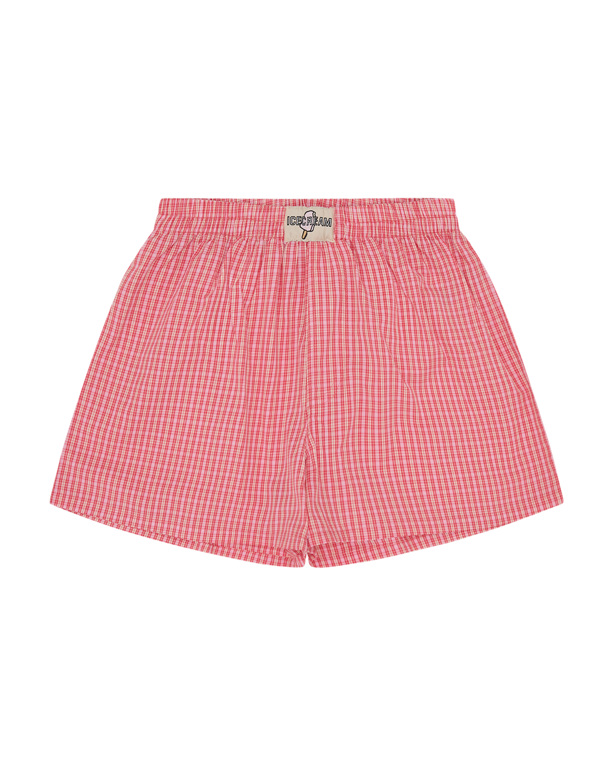 Womens Plaid Boxer Shorts