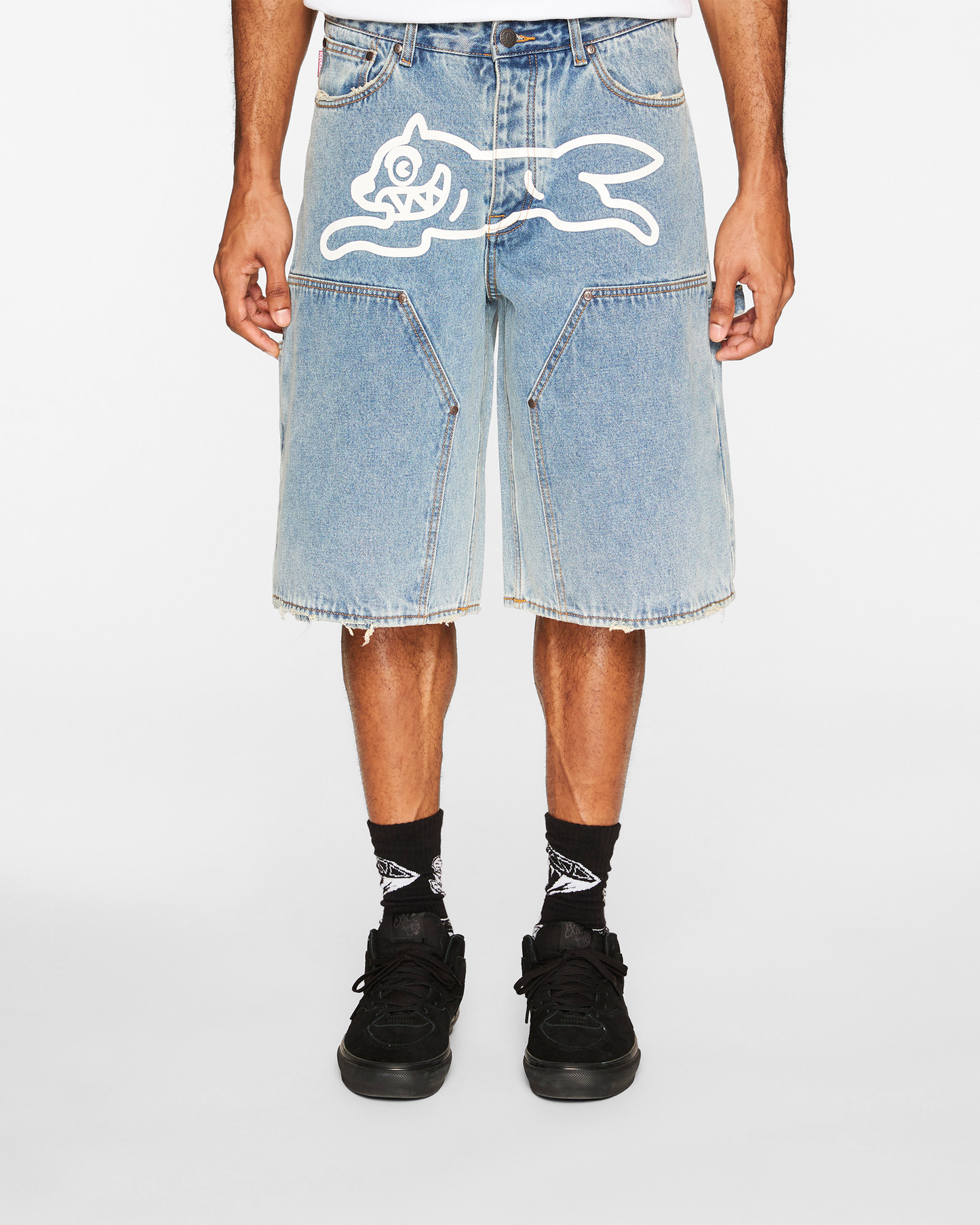 Double Scoop Jean Shorts