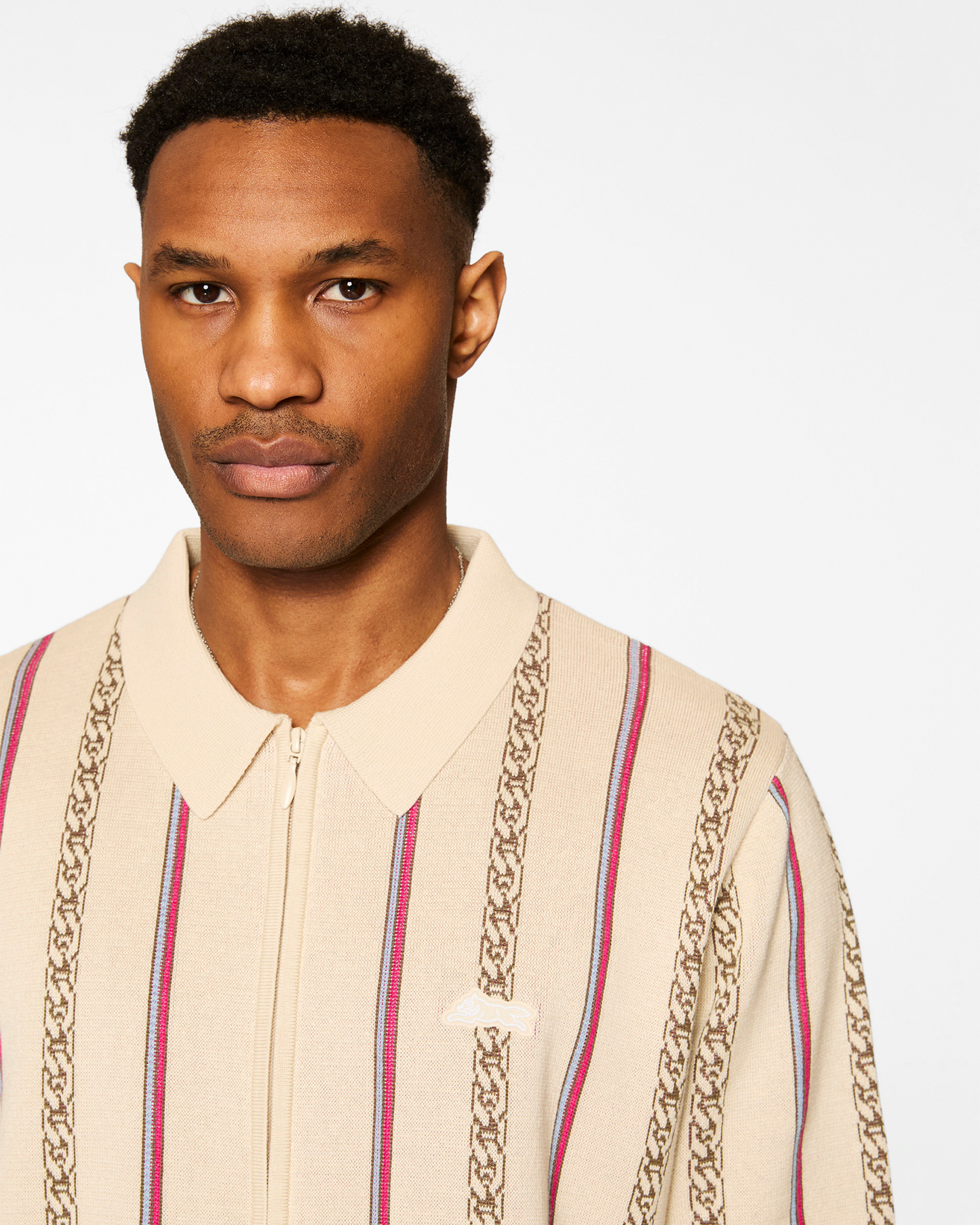 Chain Polo Sweater
