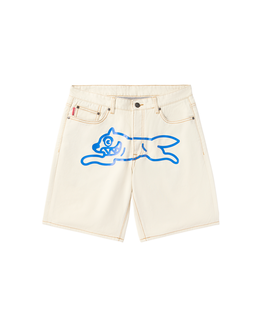 Cream Jean Shorts