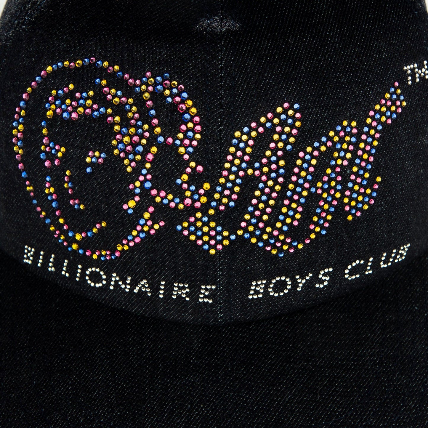 BBC20 OG Logo with Swarovski® crystals Denim Fitted Hat - Billionaire Boys Club Exclusives