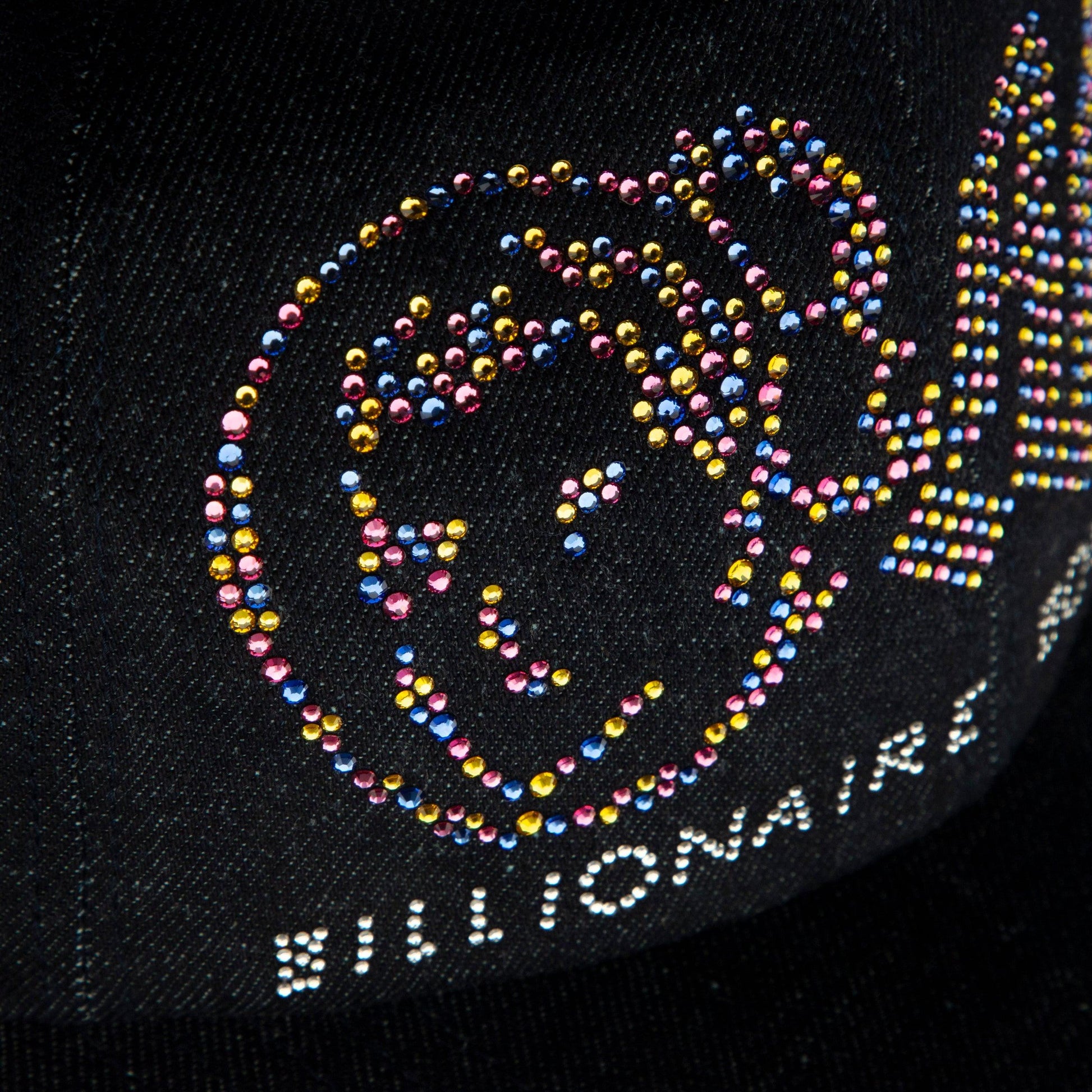 BBC20 OG Logo with Swarovski® crystals Denim Fitted Hat - Billionaire Boys Club Exclusives