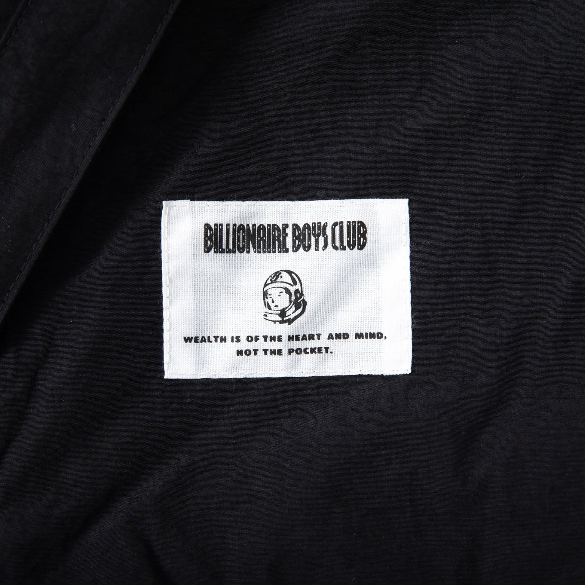 EMBROIDERED LOGO FLEECE LINED NYLON JACKET - Billionaire Boys Club Japan