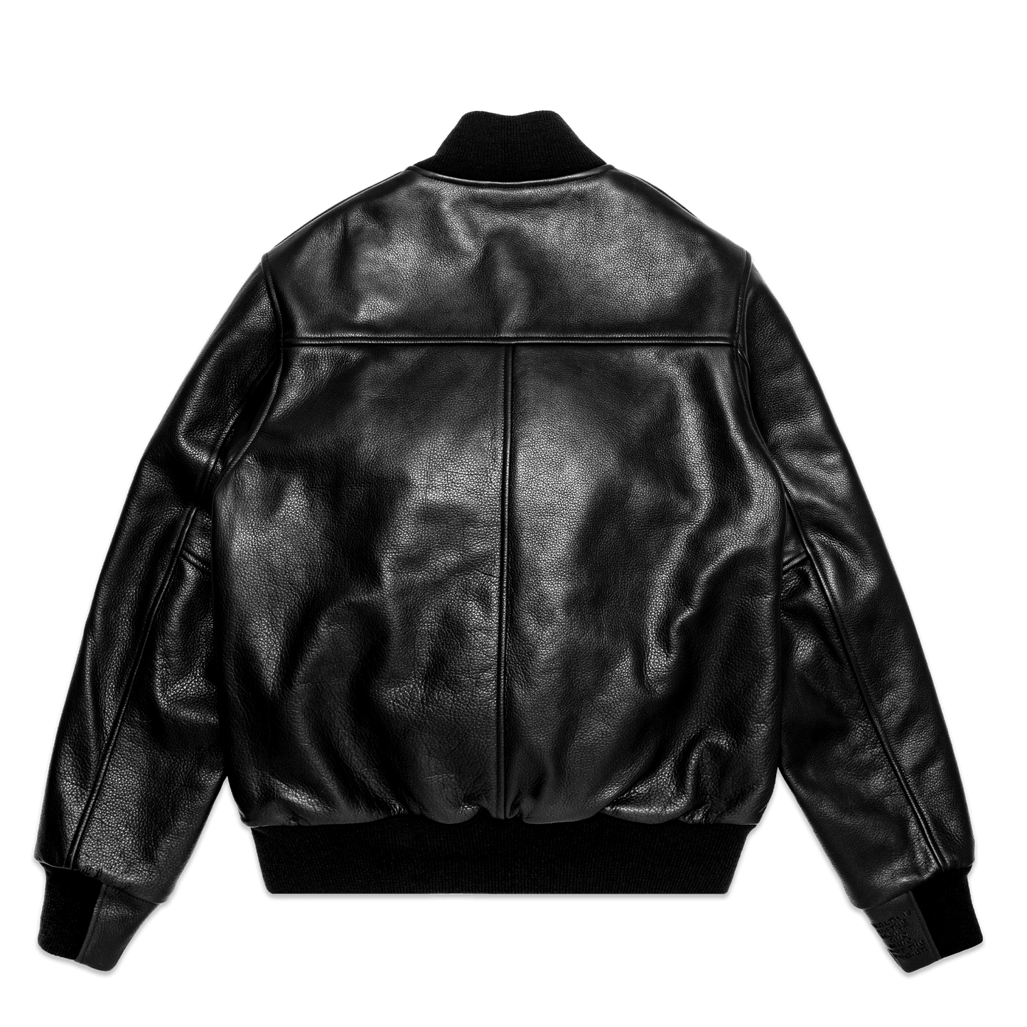 Vintage leather top varsity jacket