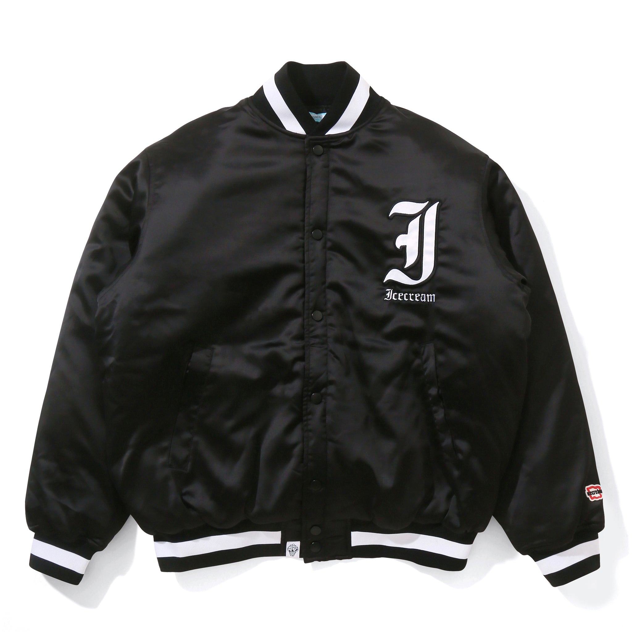 SATIN VARSITY JACKET