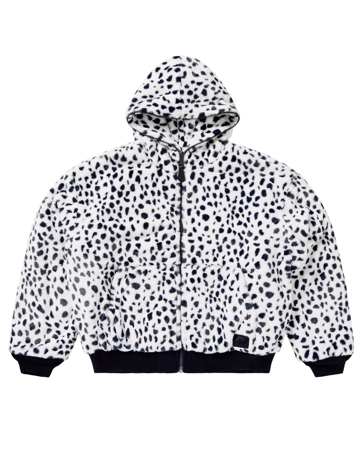 Faux Fur Full-Zip Hoodie