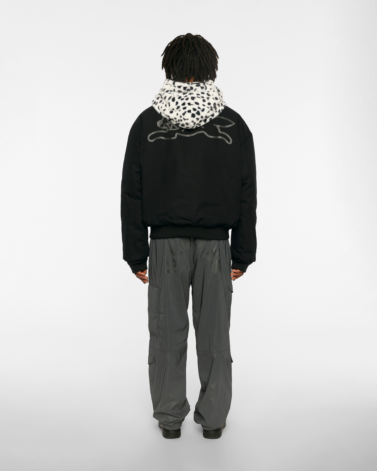 Faux Fur Full-Zip Hoodie