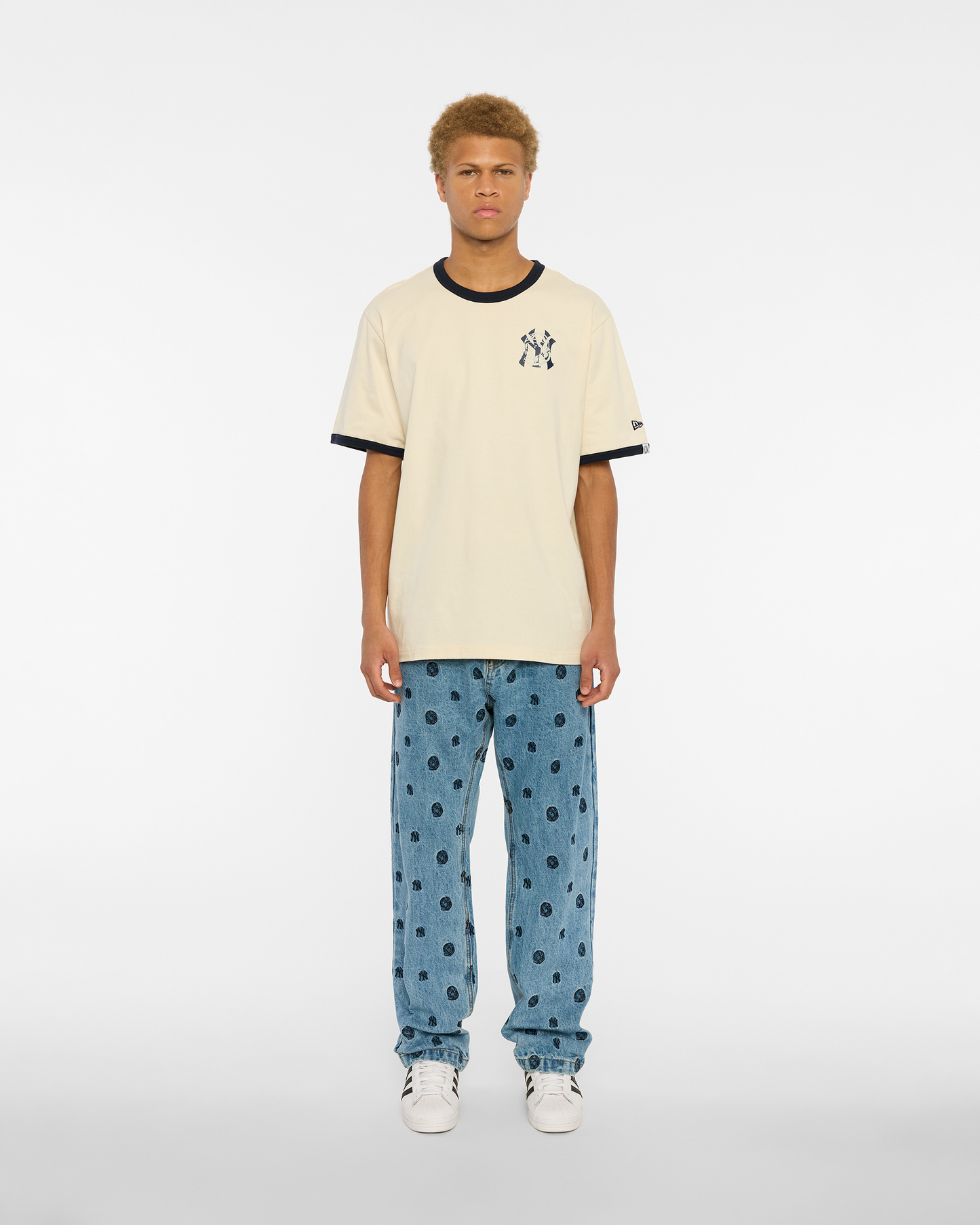 NY Yankees Heart + Mind Ringer Tee