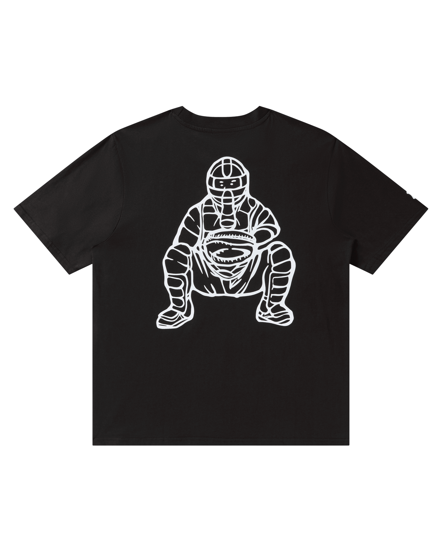 NY Yankees Fire Curve Logo Tee