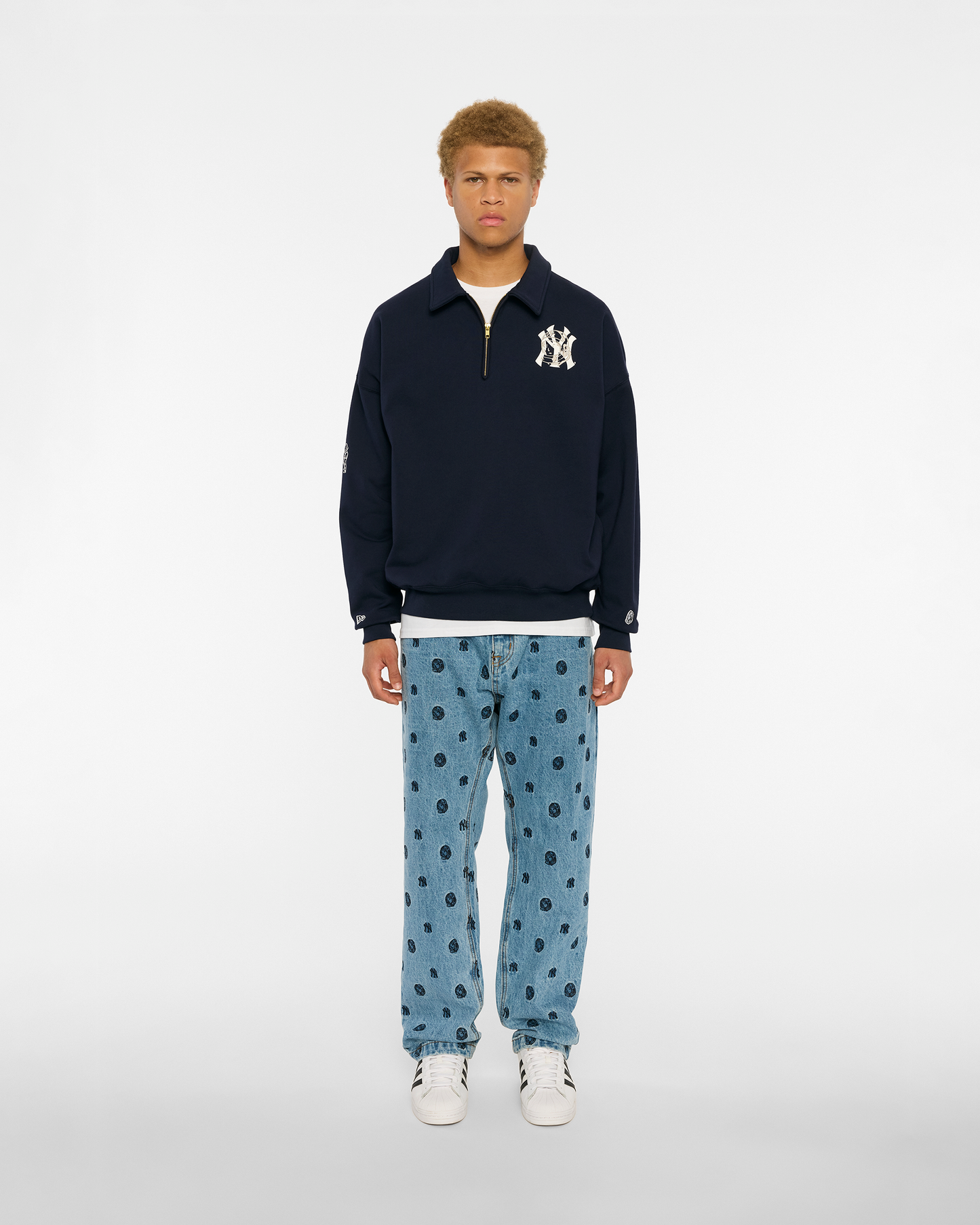 NY Yankees Quarter Zip Pullover