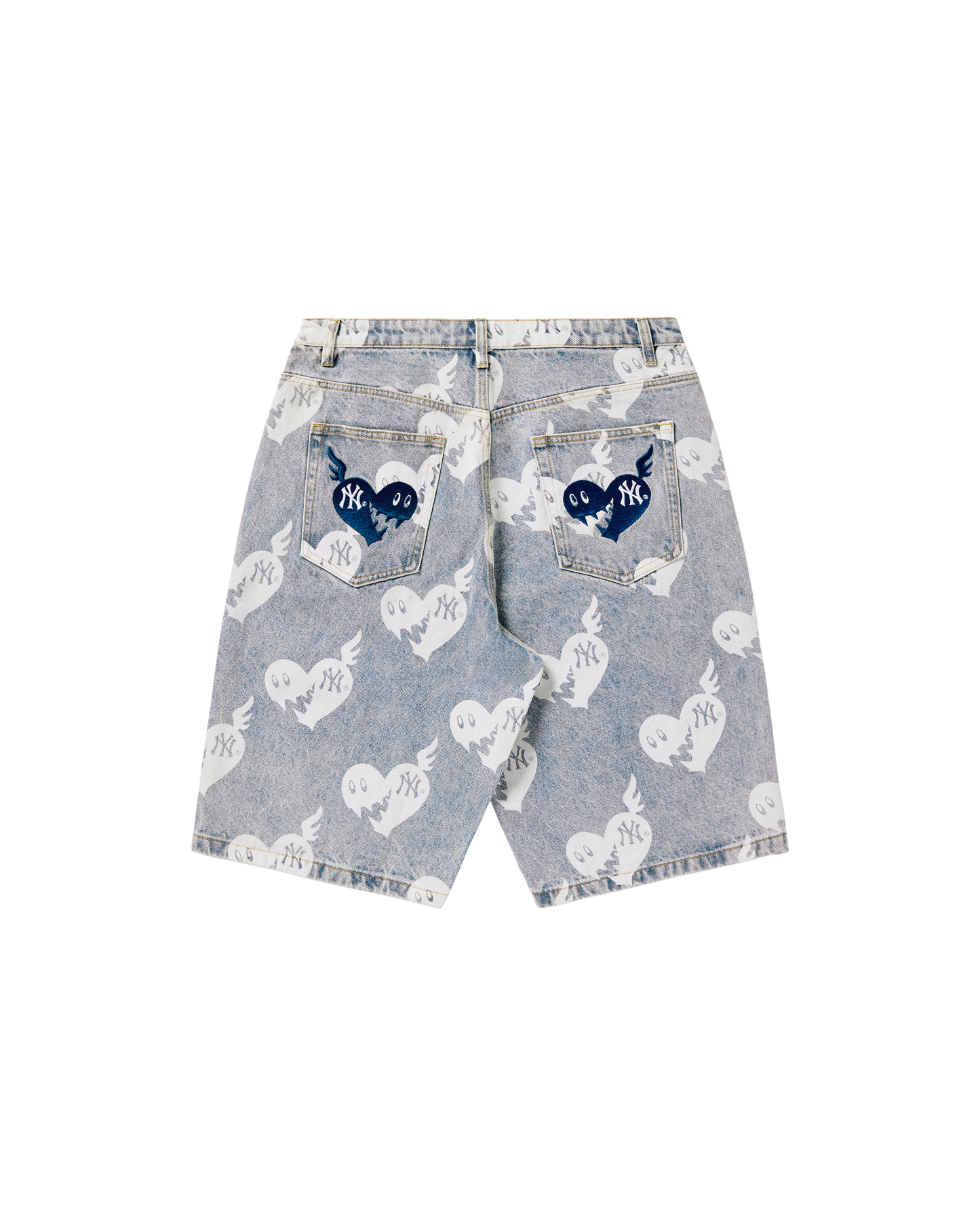 Womens NY Yankees Denim Jorts