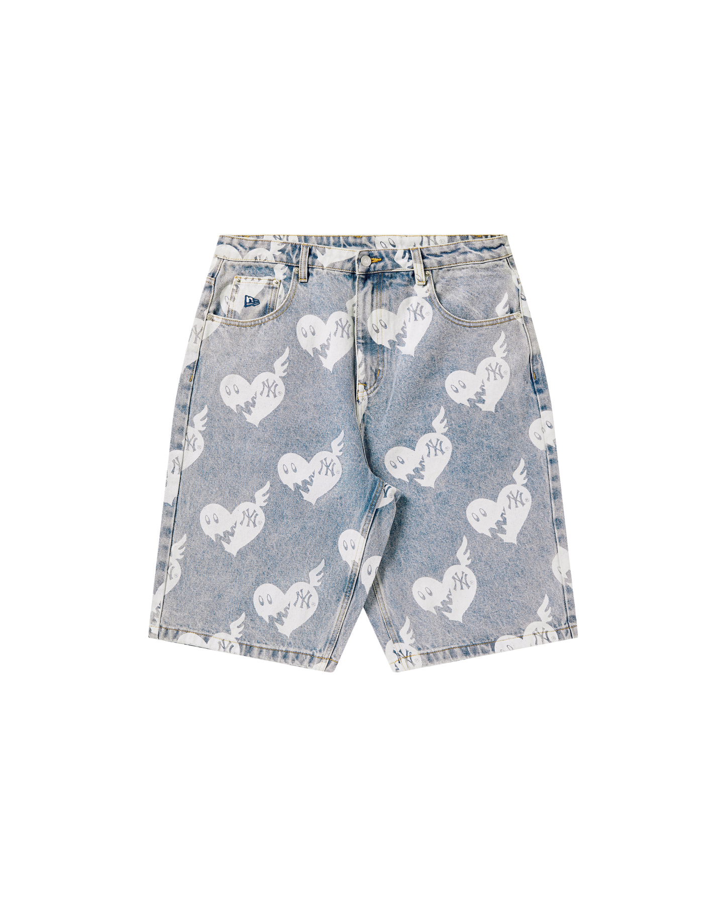 Womens NY Yankees Denim Jorts