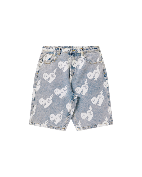 Womens NY Yankees Denim Jorts