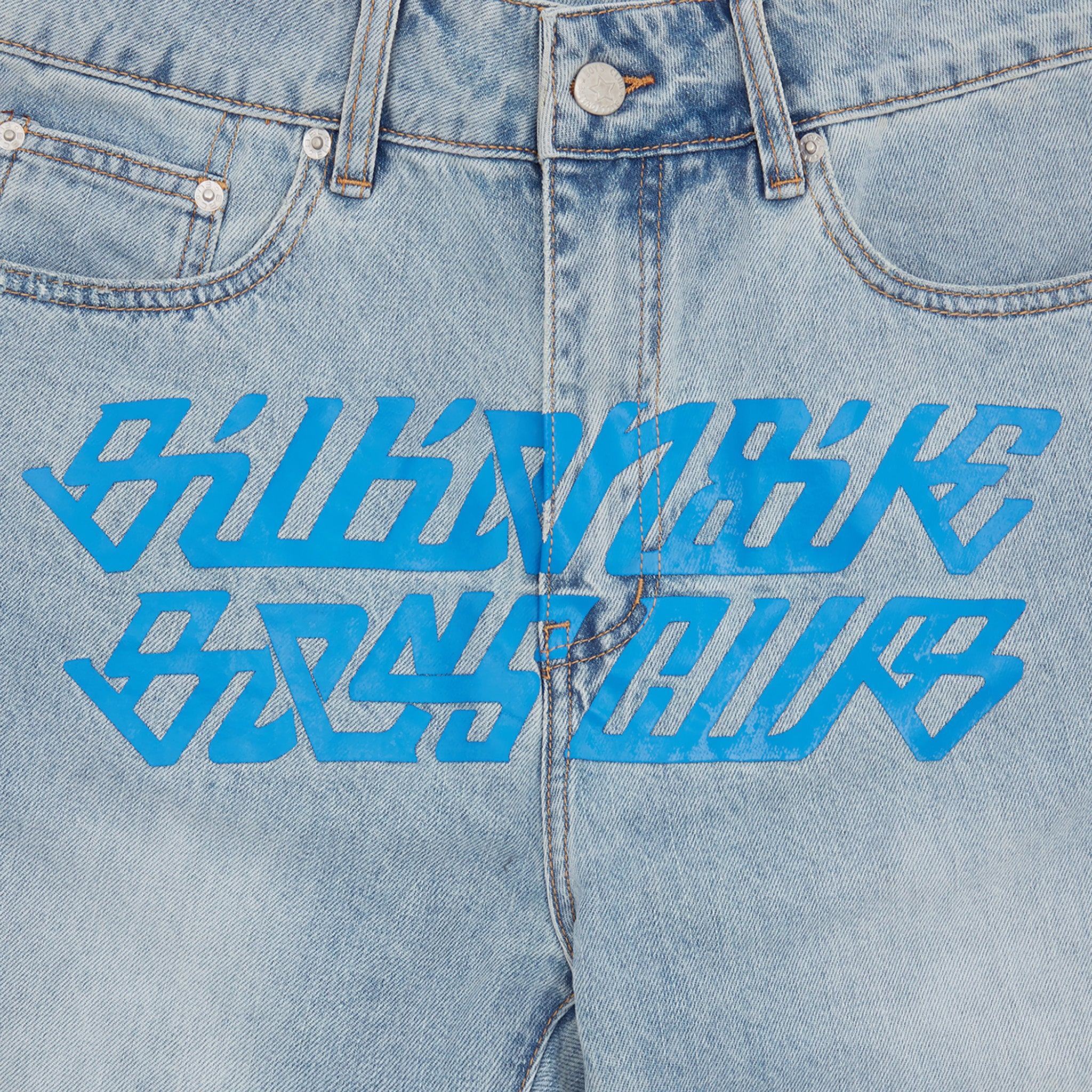 Billionaire Boys Club Blue Printed Denim Jacket