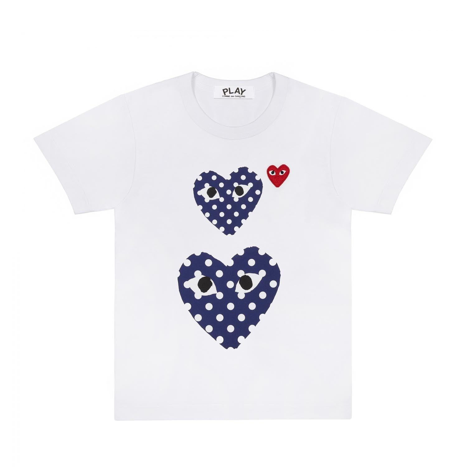 Double Polka-Dot Heart T-Shirt - Comme des Garçons PLAY