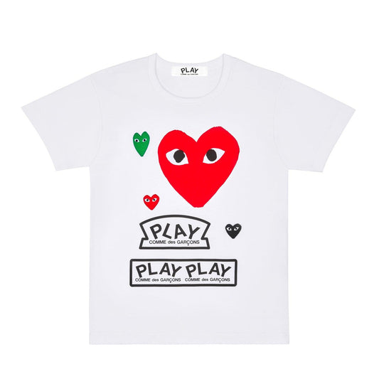 PLAY LOGO WITH RED HEART T-SHIRT - Comme des Garçons PLAY