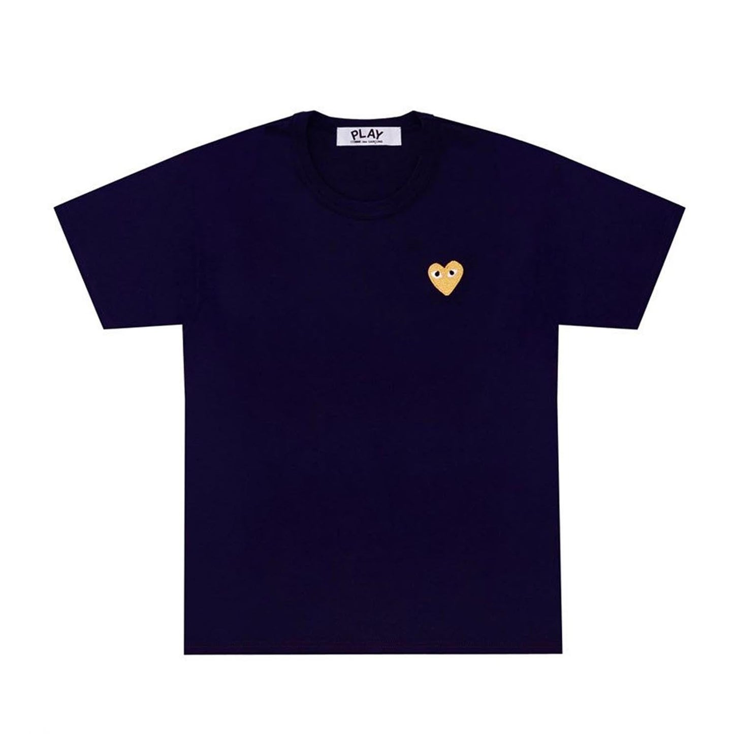 T-SHIRT WITH SMALL GOLD HEART - Comme des Garçons PLAY